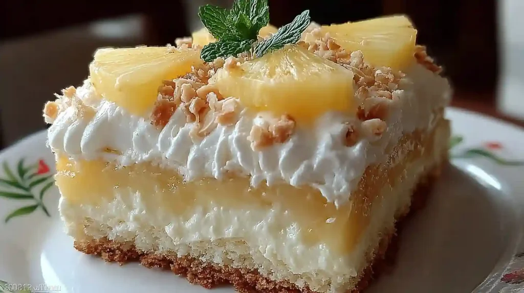 Hawaiian Pineapple Cake with Cream Cheese