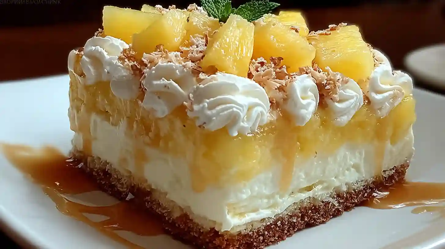Hawaiian Pineapple Cake with Cream Cheese