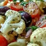 Mediterranean Marinated Cauliflower Salad