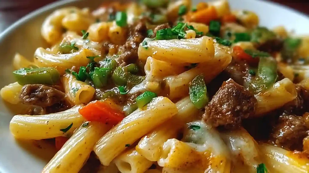 Philly Cheesesteak Pasta