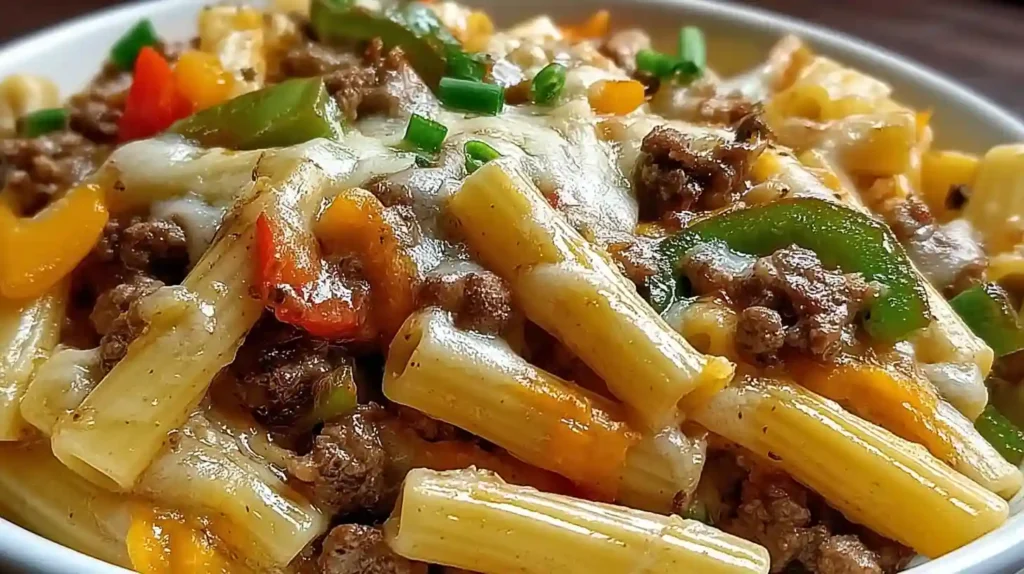 Philly Cheesesteak Pasta