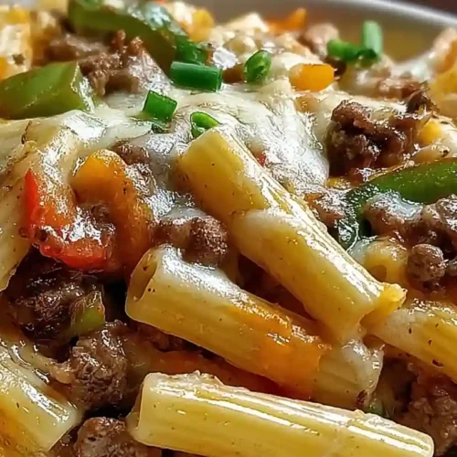 Philly Cheesesteak Pasta