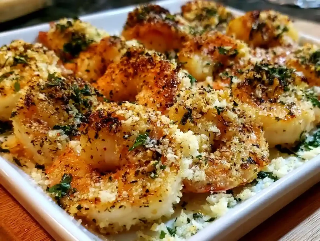 15-Minute Garlic Parmesan Baked Shrimp