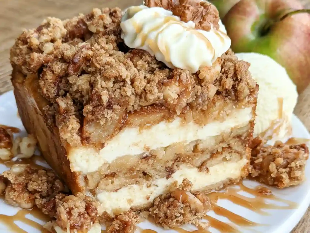 Apple Crisp Cheesecake Bread