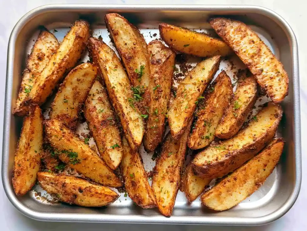 Baked Garlic Parmesan Potato Wedges
