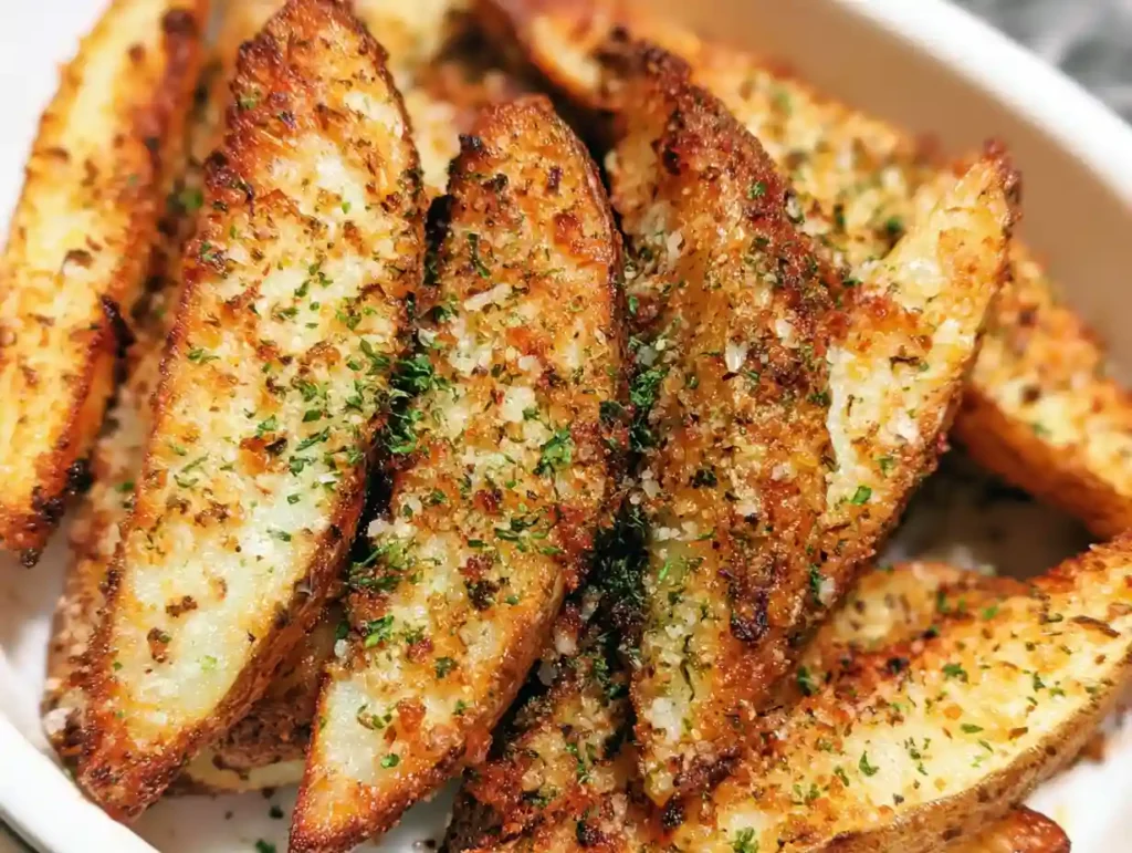 Baked Garlic Parmesan Potato Wedges