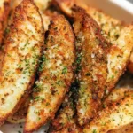 Baked Garlic Parmesan Potato Wedges
