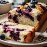 Blueberry Cream Cheese Bread Loaf