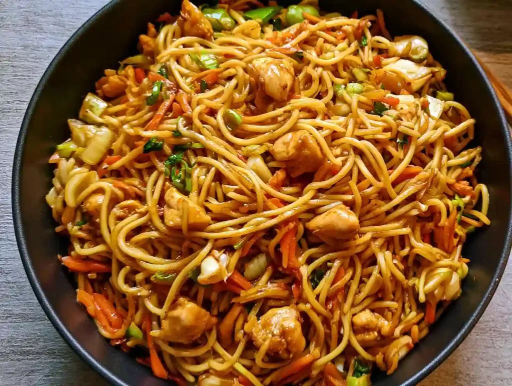 Chicken Chow Mein Recipe with Homemade Sauce