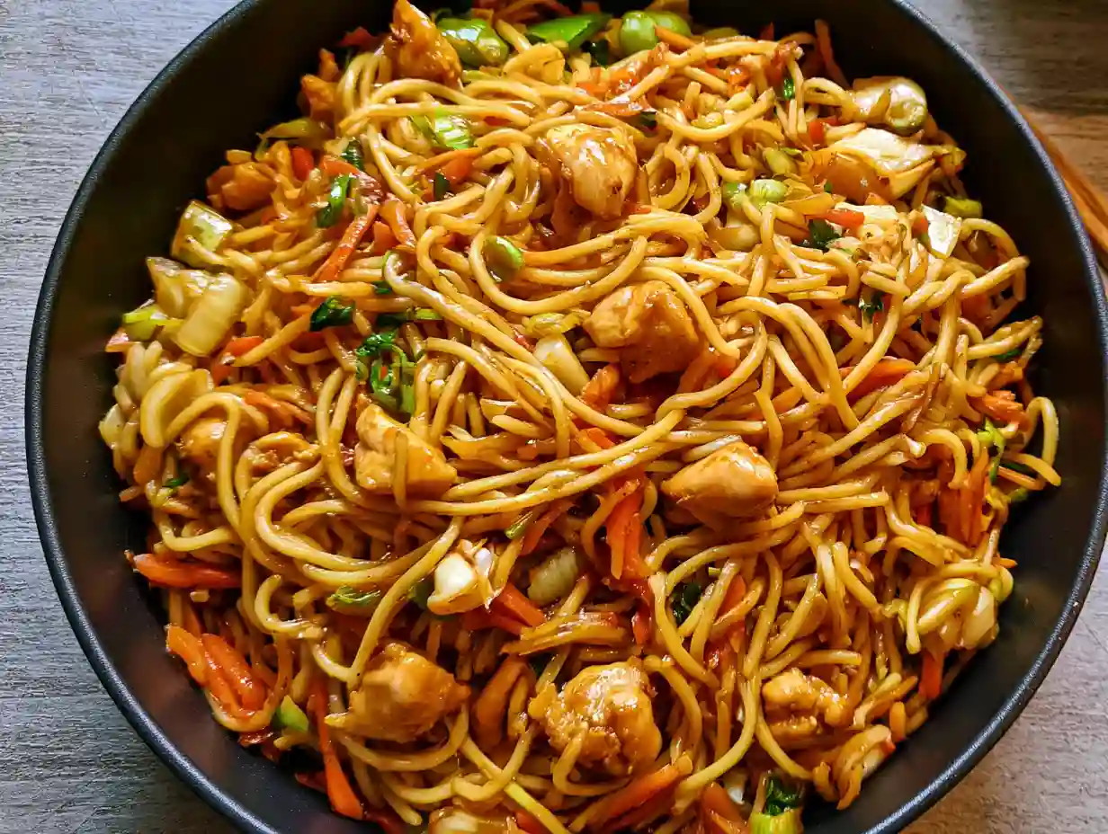 Chicken Chow Mein Recipe with Homemade Sauce