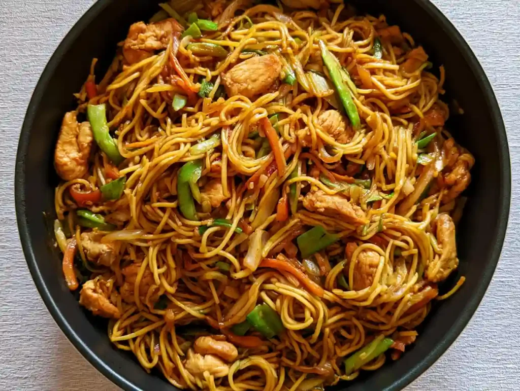 Chicken Chow Mein Recipe with Homemade Sauce