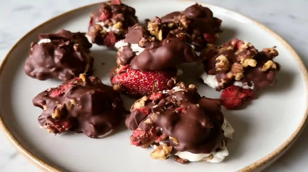 Chocolate Strawberry Yogurt Clusters Recipe
