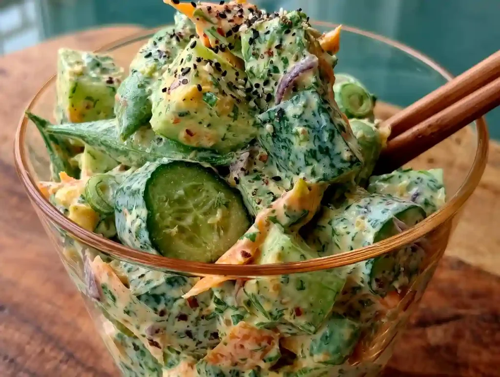 Creamy Asian Cucumber Salad