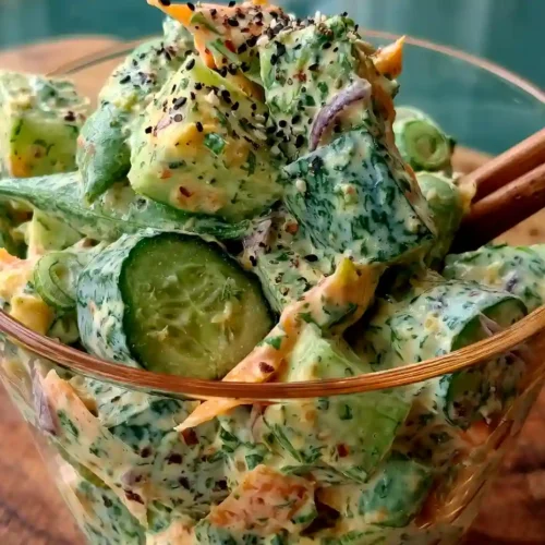 Creamy Asian Cucumber Salad