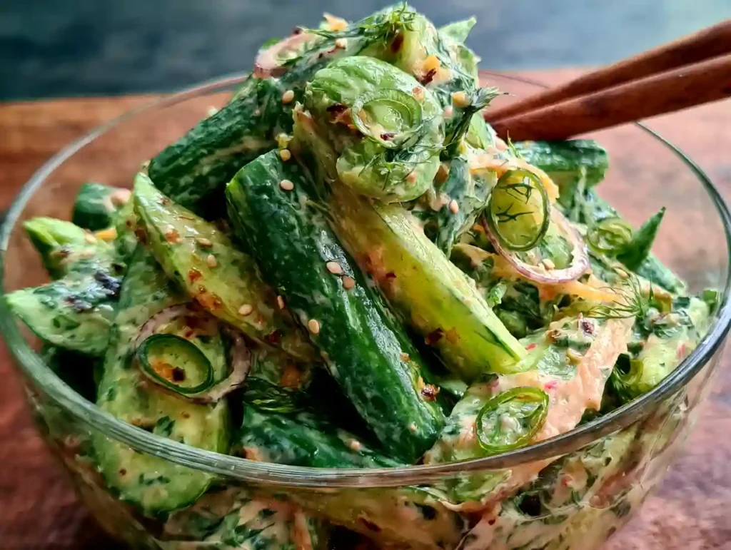 Creamy Asian Cucumber Salad