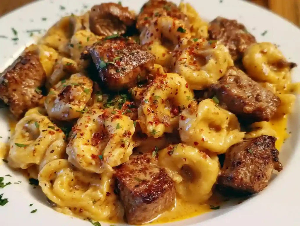 Creamy Cowboy Butter Tortellini Steak Bites