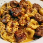 Creamy Cowboy Butter Tortellini Steak Bites