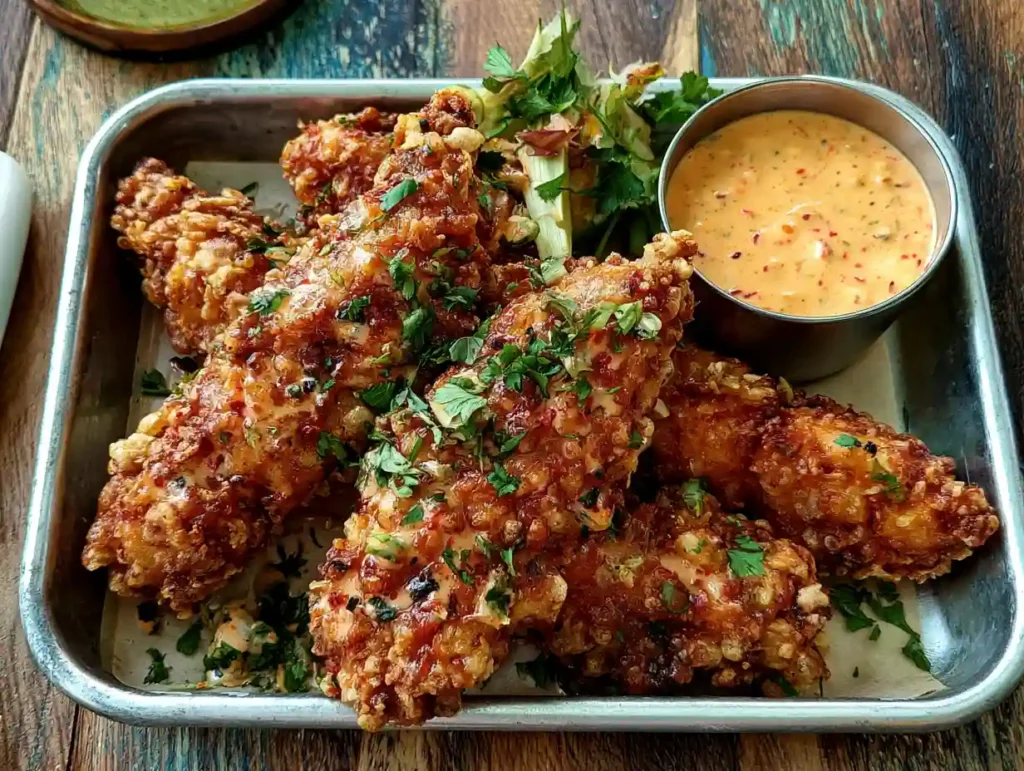 Crispy Chicken Tenders with Bang Bang Sauce Recipe
