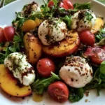 Fresh Peach Burrata Salad