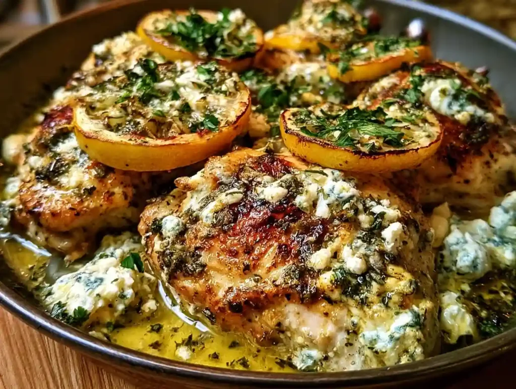 Greek Chicken with Lemon and Feta