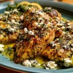 Greek Chicken with Lemon and Feta
