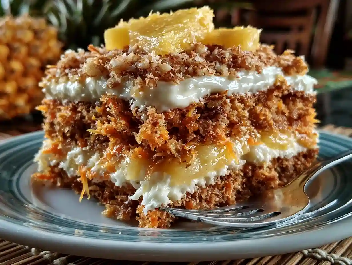 Hawaiian Carrot Pineapple Cake