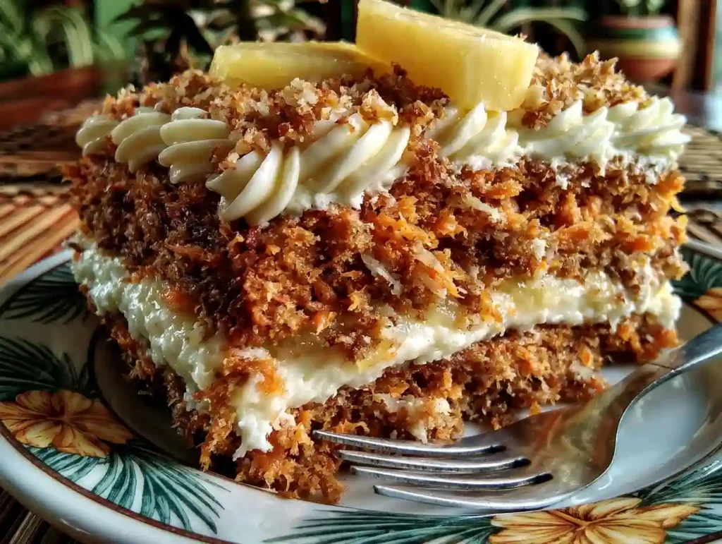 Hawaiian Carrot Pineapple Cake