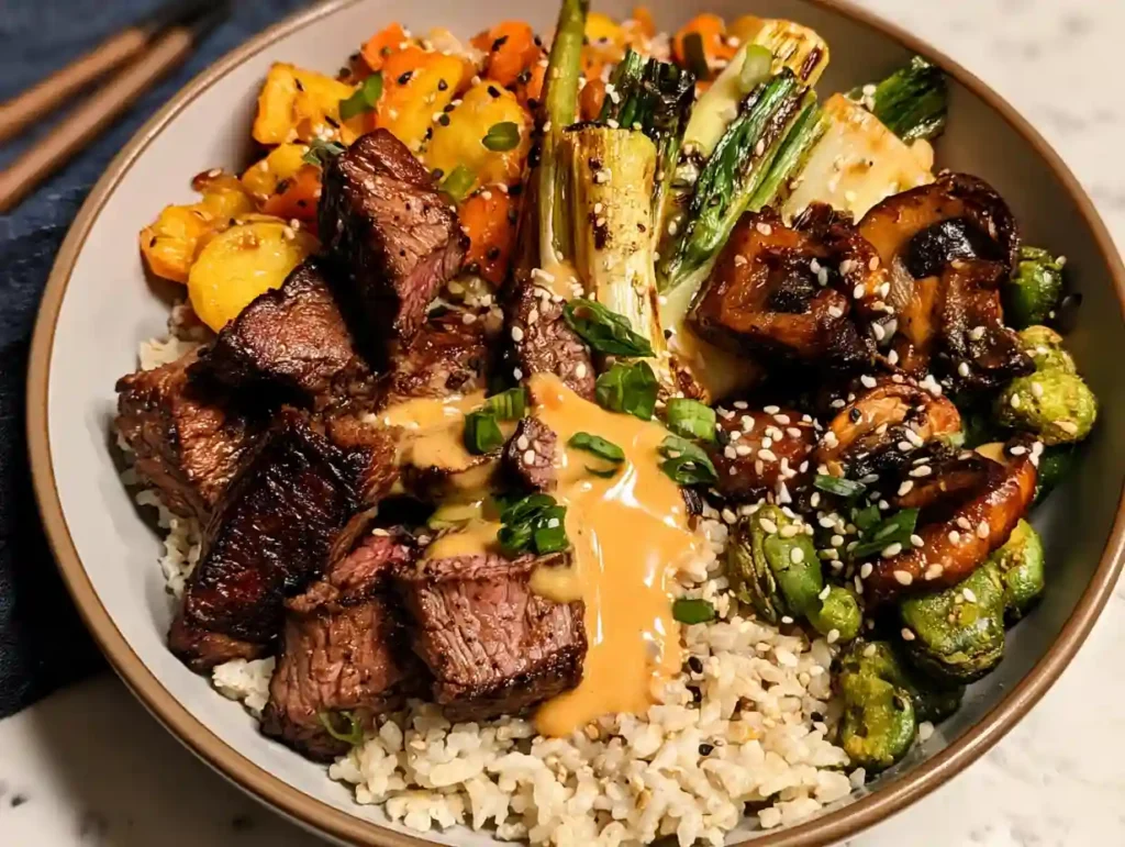 Hibachi Steak Bowls Dinner Recipe