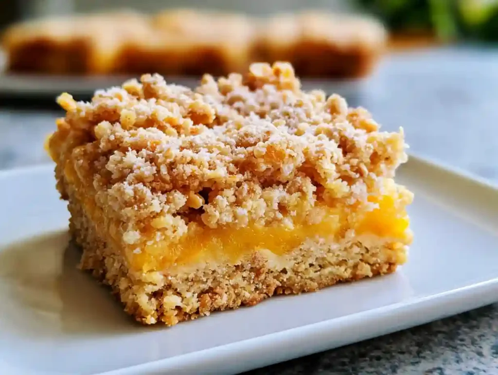 Mango Oatmeal Crumble Bars