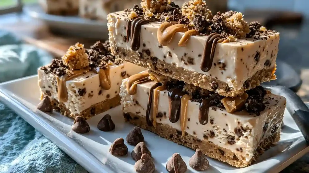 Peanut Butter Frozen Yogurt Bars