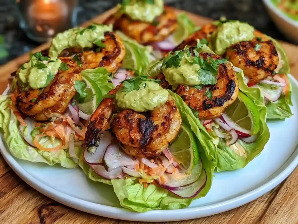 SHEET PAN CHILI-LIME SHRIMP LETTUCE WRAPS