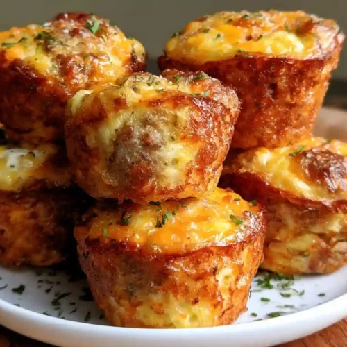 Sausage, Egg and Cheese Breakfast Muffins