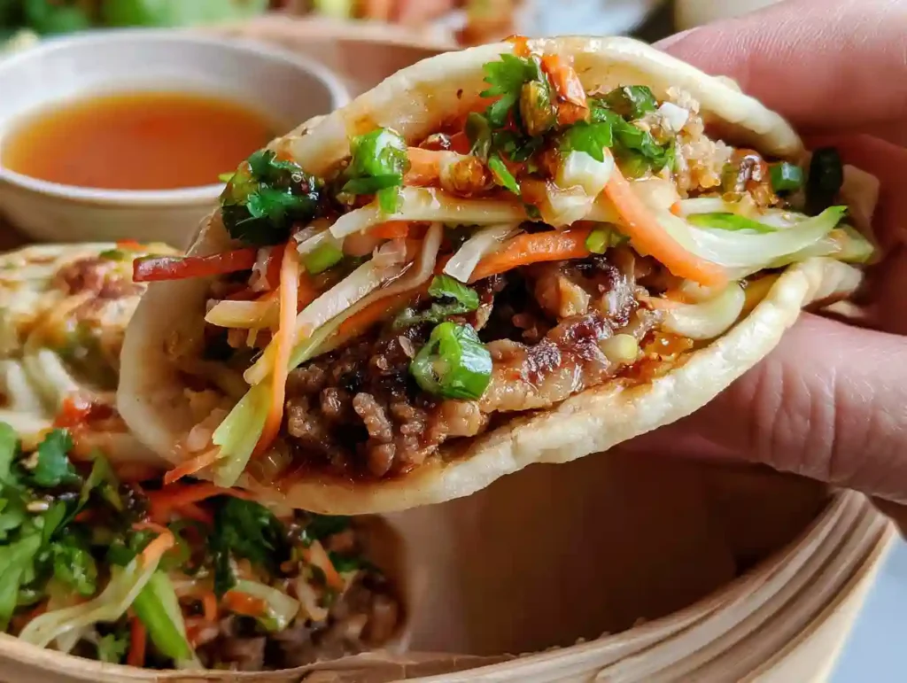 Smash Dumpling Tacos