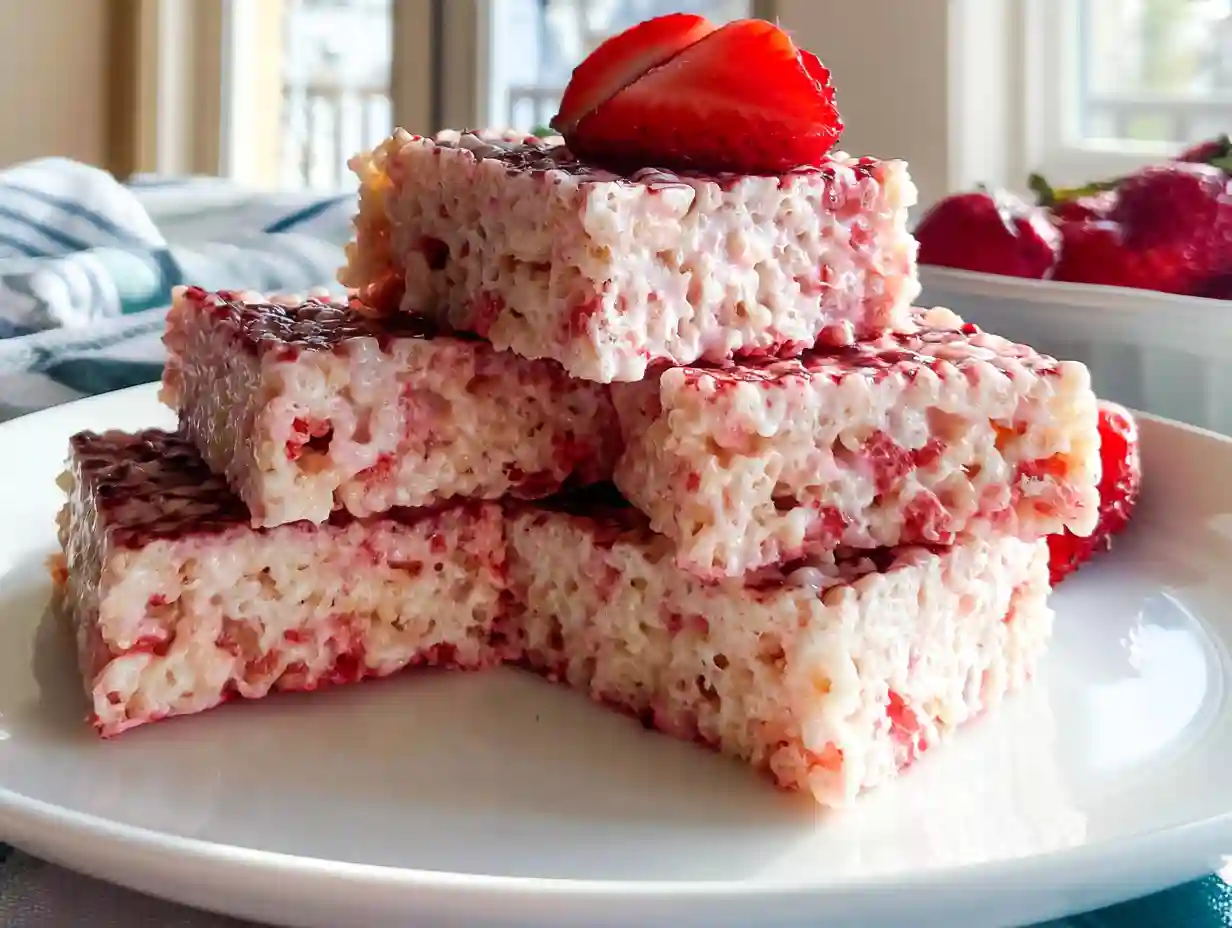 Strawberry Rice Krispie Treats