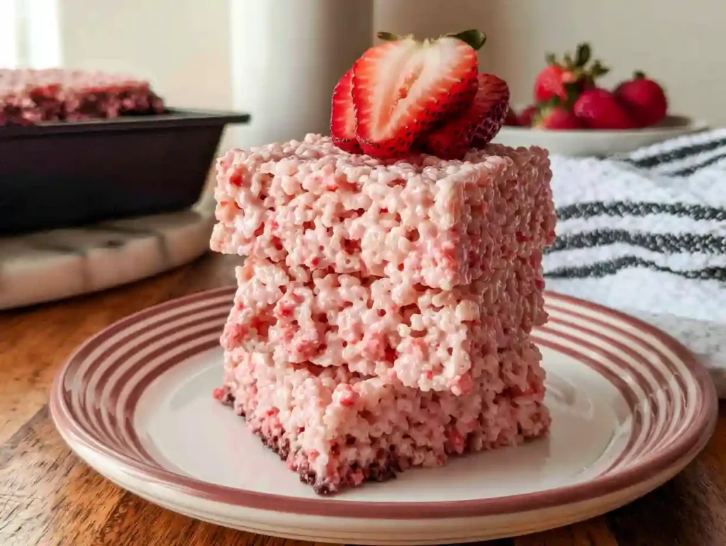 Strawberry Rice Krispie Treats