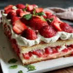 Strawberry Shortcake Sheet Cake