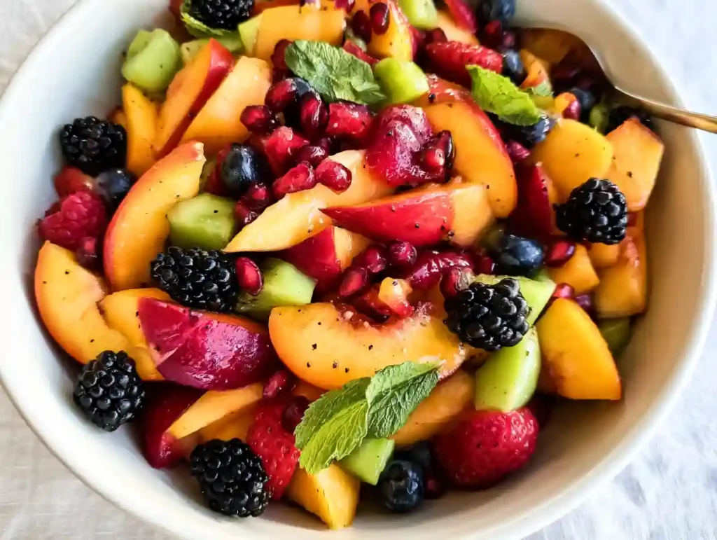Summer Peach Fruit Salad