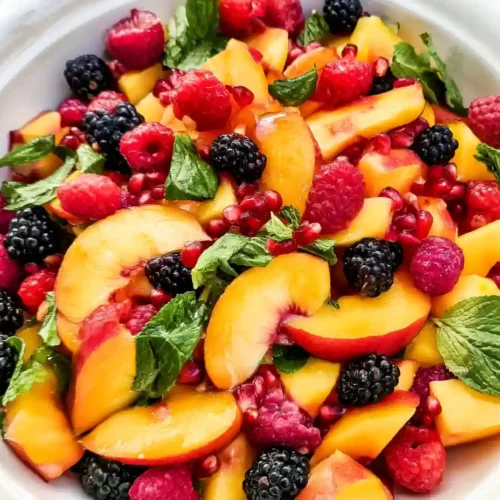 Summer Peach Fruit Salad