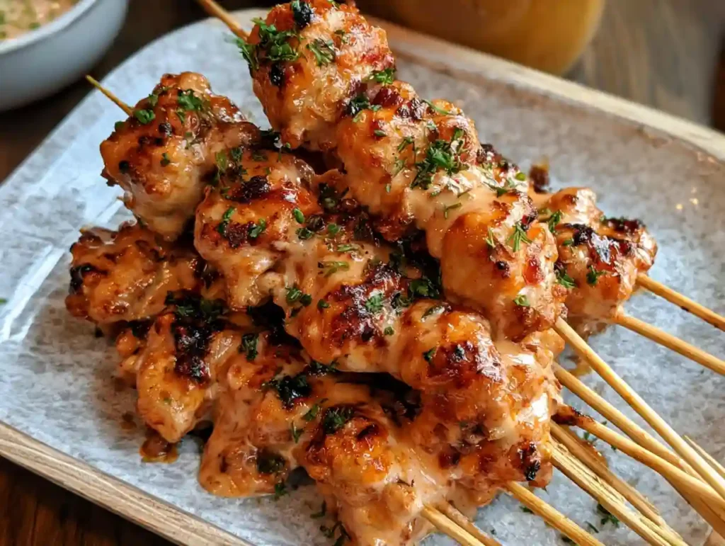 Bang Bang Chicken Skewers