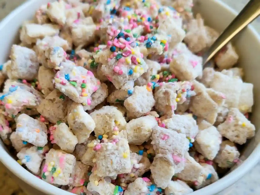 Cake Batter Puppy Chow Recipe