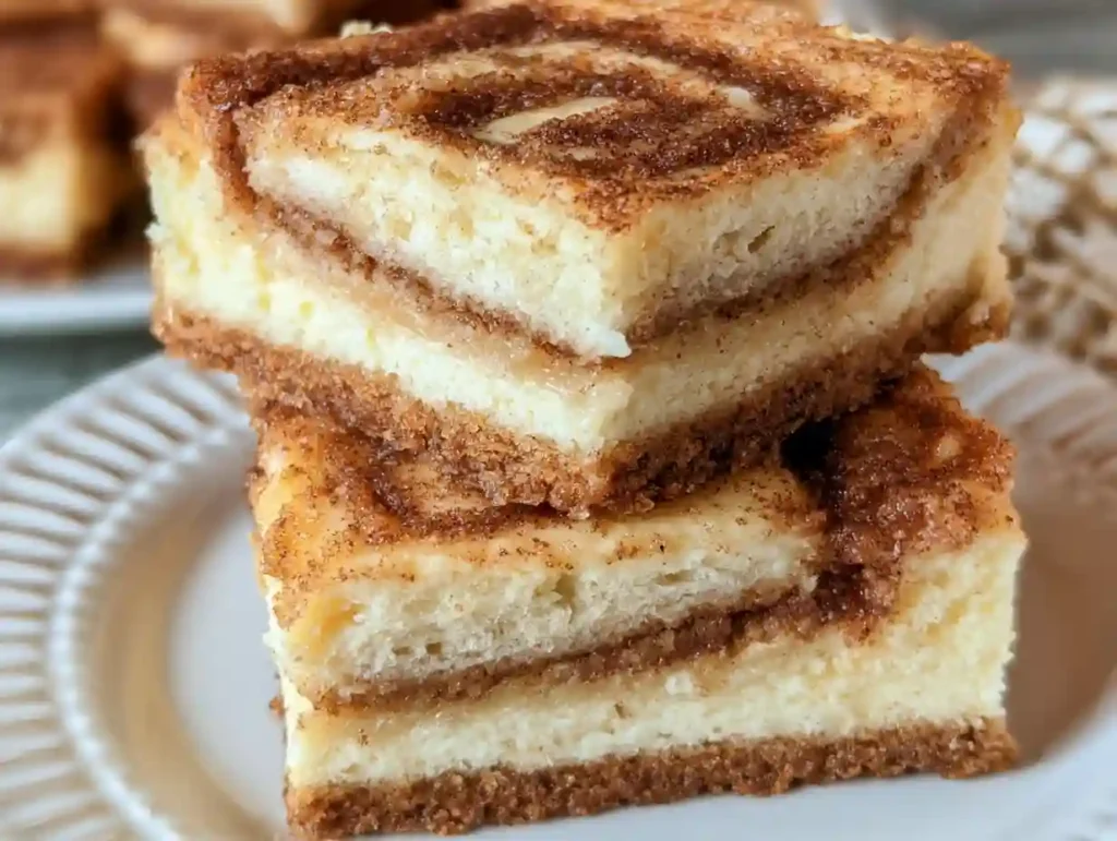 Classic Cinnamon Roll Cheesecake Bars