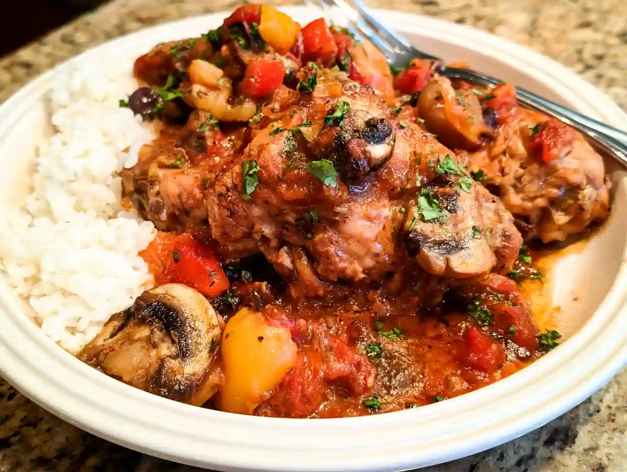 Crockpot Chicken Cacciatore Recipe