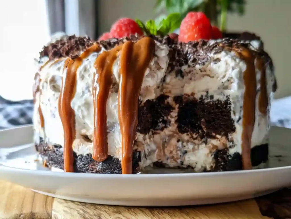 Homemade ice cream cake