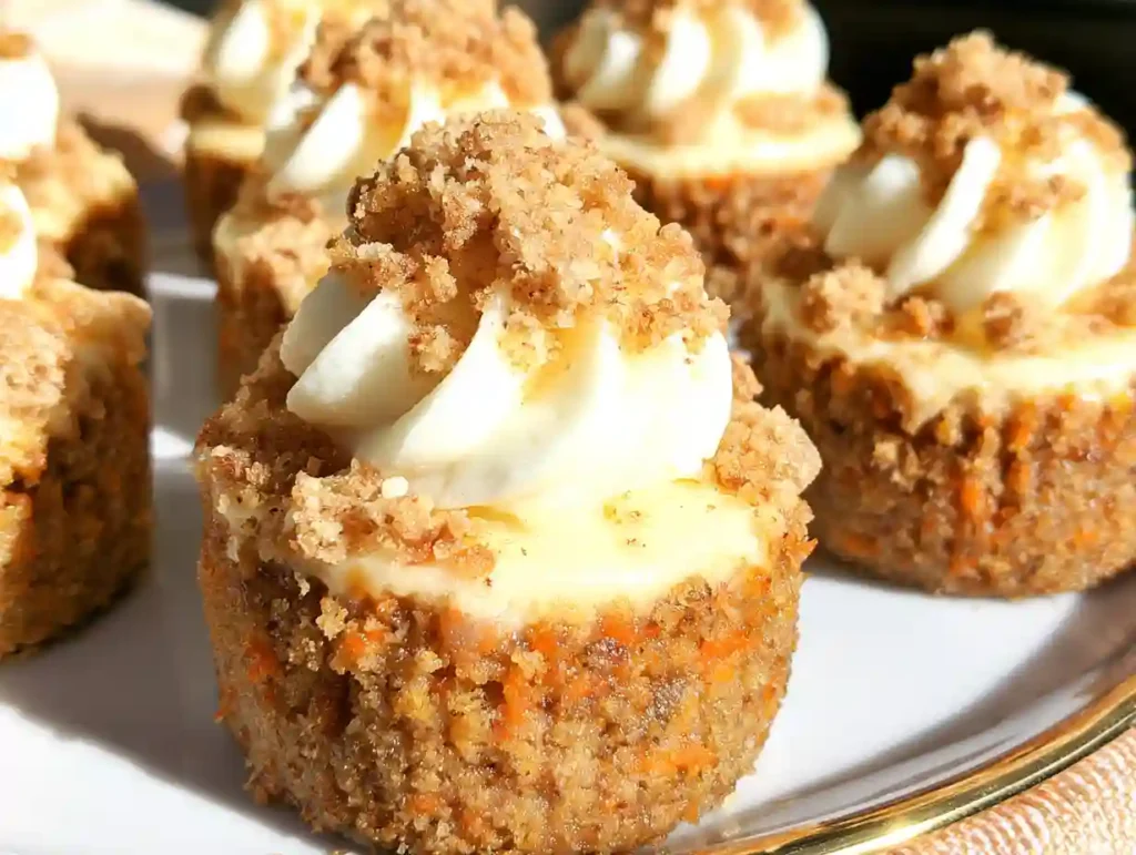 Mini Carrot Cake Cheesecakes