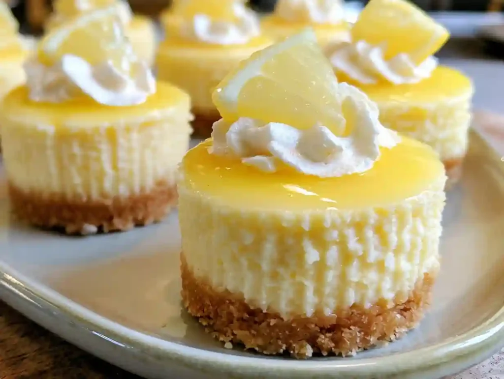 Mini Lemon Cheesecakes