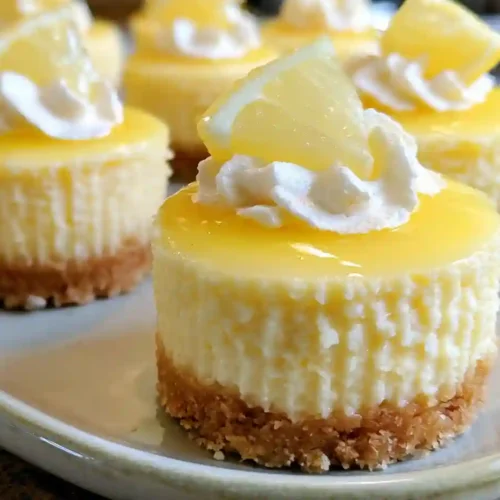 Mini Lemon Cheesecakes