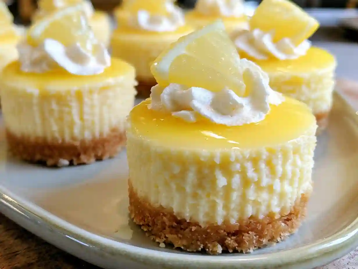 Mini Lemon Cheesecakes