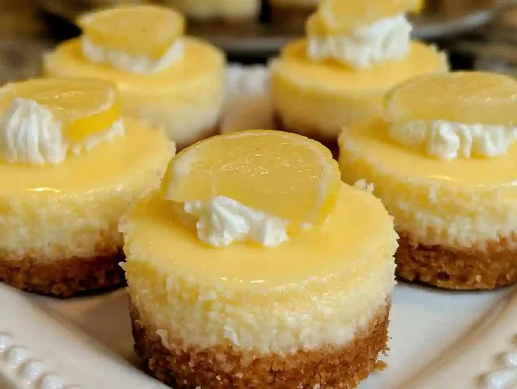 Mini Lemon Cheesecakes