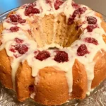 White Chocolate Raspberry Bundt Cake