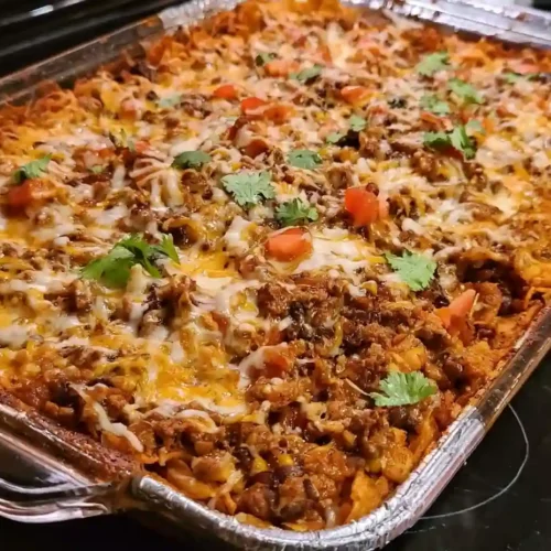 walking taco casserole